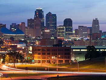 Kansas City skyline view